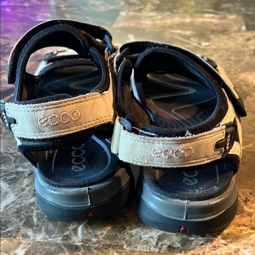 Ecco Women’s Sandals in Black and Tan - Picture 3 of 6